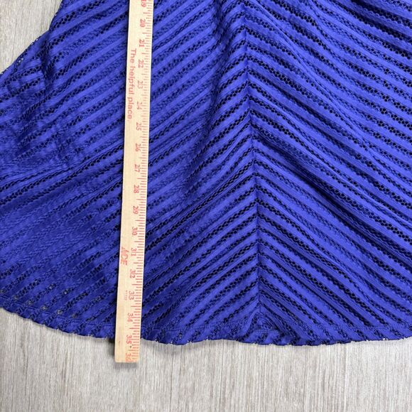Mossimo Sleeveless Purple Fit n Flare Dress Crochet Knit M NEW Lined - Picture 8 of 8